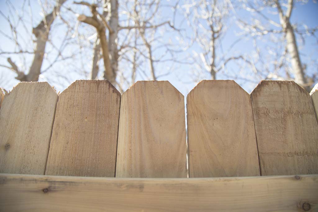 Dogear fence, 4” wide pickets